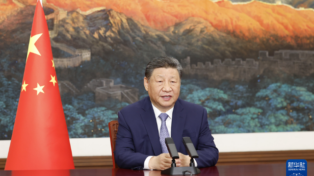 習近平向氣候和公正轉型領導人峰會發表致辭